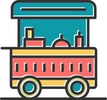 Food Cart Vector Icon