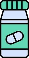 Pills Bottle Vector Icon