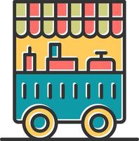 Food Cart Vector Icon