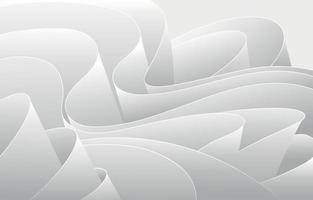 3D White Swirl Abstract Background vector