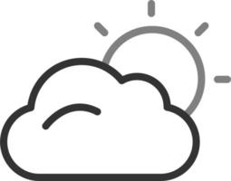 Clouds And Sun Vector Icon