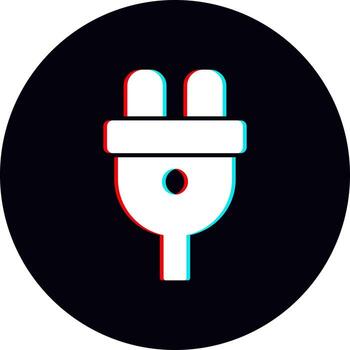 icono de vector de enchufe