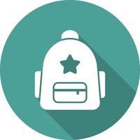 colegio mochila vector icono