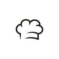 Chef hat cloud line icon, outline vector sign, linear style pictogram isolated on white. Cuisine symbol, logo design illustration.