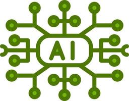 Artificial Intelligence Vector Icon