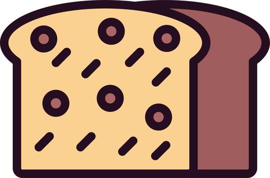 icono de vector de pan