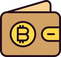 Bitcoin Wallet Vector Icon