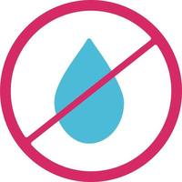 No Water Vector Icon