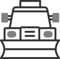 Snowplow Vector Icon