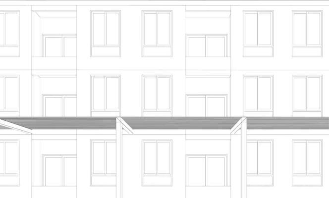 3D illustration of building project