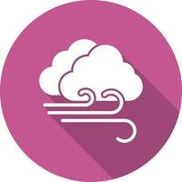 Cloudy Windy Vector Icon