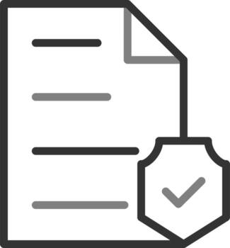 documento cifrado vector icono