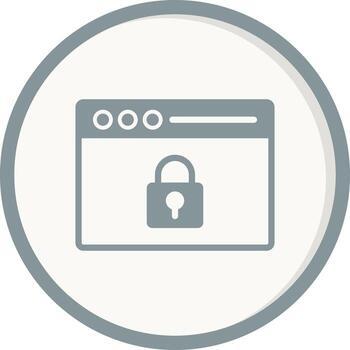 Web Encryption Vector Icon