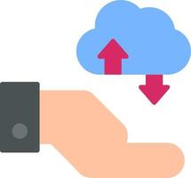 Cloud Data Transfer Vector Icon