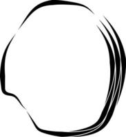 Circle of abstract shape. vector