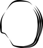 Circle of abstract shape. vector