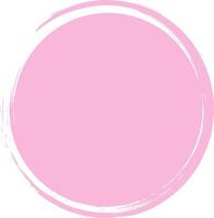 Circle abstract shape in pink color. vector