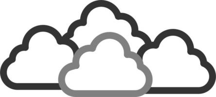 nublado vector icono