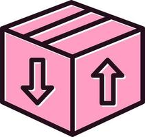 icono de vector de caja