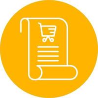 icono de vector de lista de compras