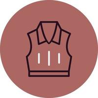 Sleeveless Jacket Vector Icon