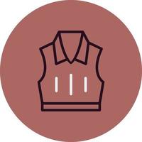 Sleeveless Jacket Vector Icon