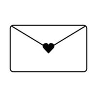 Envelope. Loving letter. vector