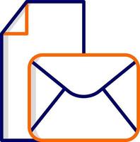 icono de vector de correo