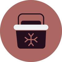 Portable Fridge Vector Icon