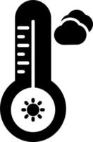 temperatura caliente vector icono