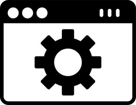 web página ajuste vector icono