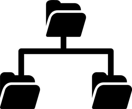 Folder Data Sharing Vector Icon