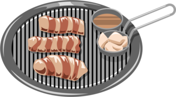 grillé porc ventre png graphique clipart conception