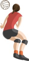 volleyball player png graphic clipart design