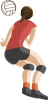 volleybal speler PNG grafisch clip art ontwerp