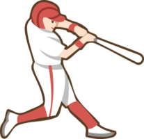 Baseball player png graphic clipart design