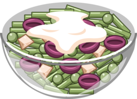 Salad png graphic clipart design