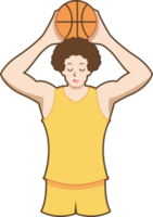 basketbal speler PNG grafisch clip art ontwerp