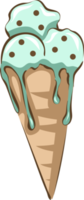 gelo creme cone png gráfico clipart Projeto