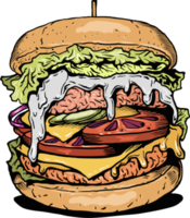 Burger png graphic clipart design