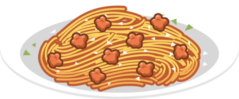 Spaghetti png graphic clipart design