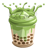 Bubble tea png graphic clipart design