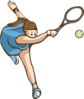 tennis speler PNG grafisch clip art ontwerp