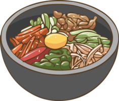 Bibimbap png graphic clipart design