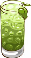 matcha grön te png grafisk ClipArt design