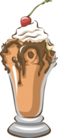 ghiaccio crema coppa di gelato guarnita png grafico clipart design