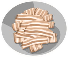 Grilled pork belly png graphic clipart design