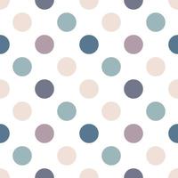 Round seamless pattern. Seamless retro circle pattern. Dotted round seamless background, pattern, ornament for wrapping paper, fabric, textile, website, wallpaper. vector
