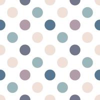 Round seamless pattern. Seamless retro circle pattern. Dotted round seamless background, pattern, ornament for wrapping paper, fabric, textile, website, wallpaper. vector