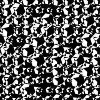 Abstract black and white glitch seamless pattern. Geometric background. vector